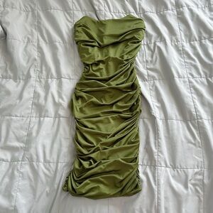 Ruched Strapless Dress